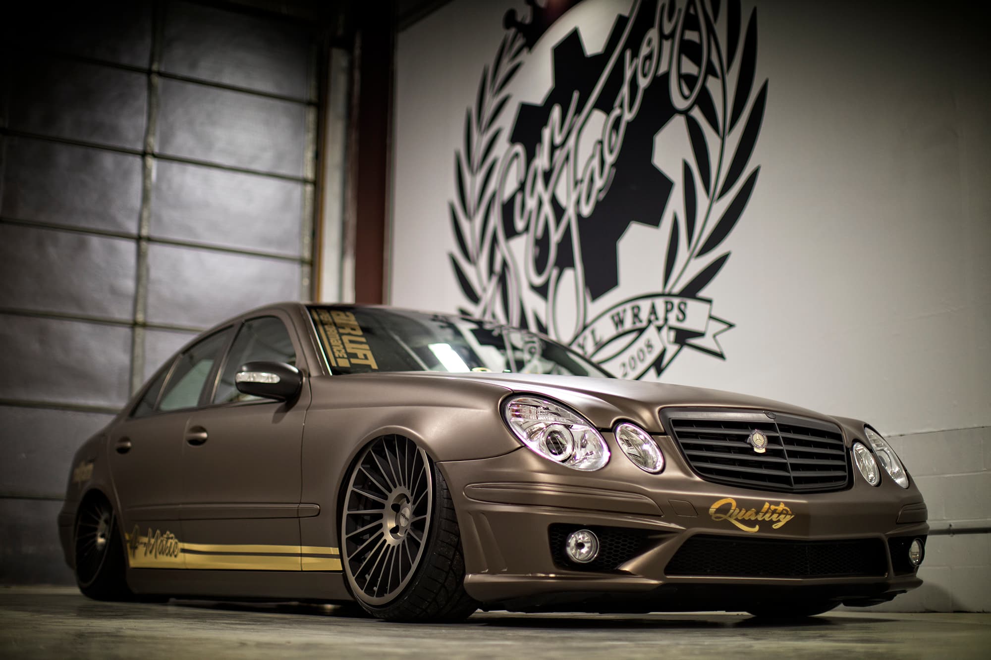 Mercedes E350 4matic on Air Suspension